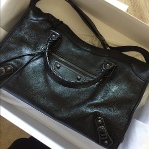 Balenciaga classic metallic edge city